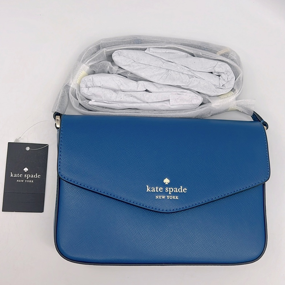 Kate Spade Sadie Envelope Crossbody Sapphire Blue